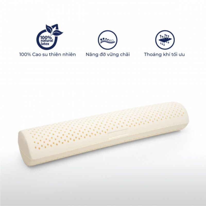 Gối ôm 35x100 Liên Á 100% cao su thiên nhiên