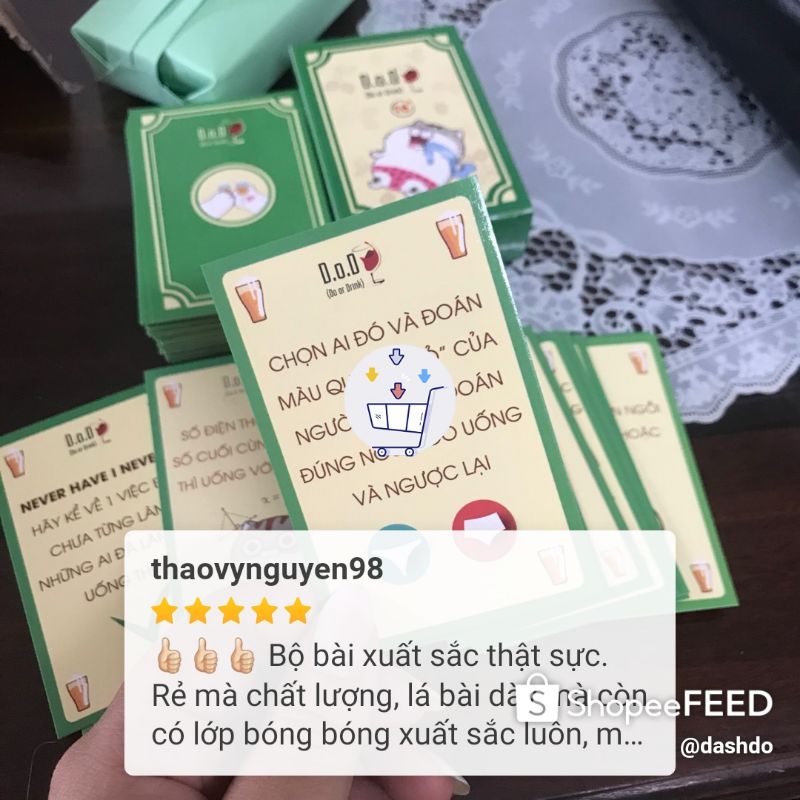 Bộ thẻ bài Drinking card " XõA " phiên bản 2022 Cho Bữa Tiệc ăn nhậu ,uống rượu bia bùng cháy cuộc vui thăng hoa cảm xúc