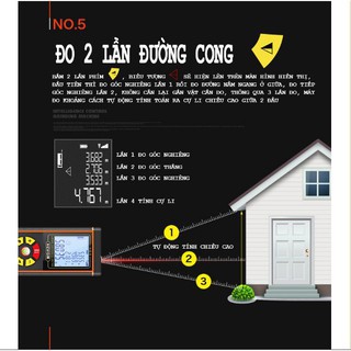 Thước Do Laze 40m, máy đo khoảng cách bằng tia Laser Vchon H40 chính hãng thế hệ mới