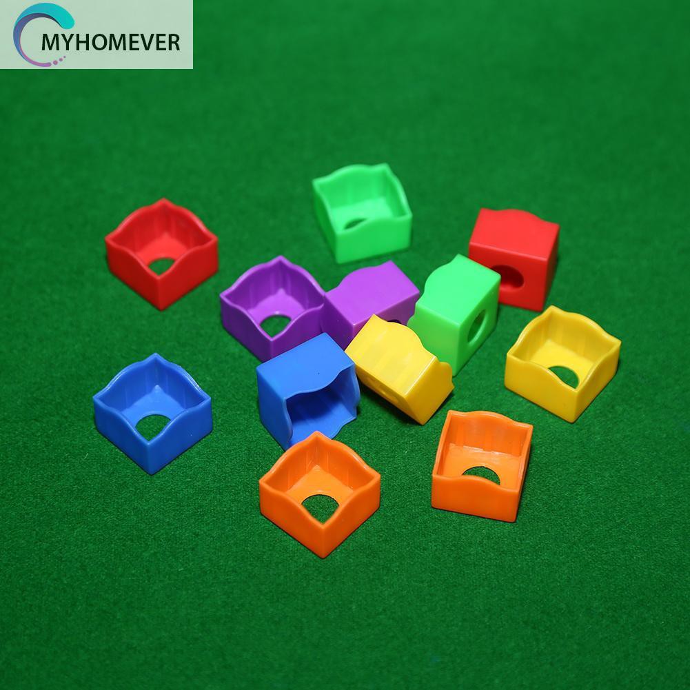 Set 12 hộp đựng phấn bida 6 màu