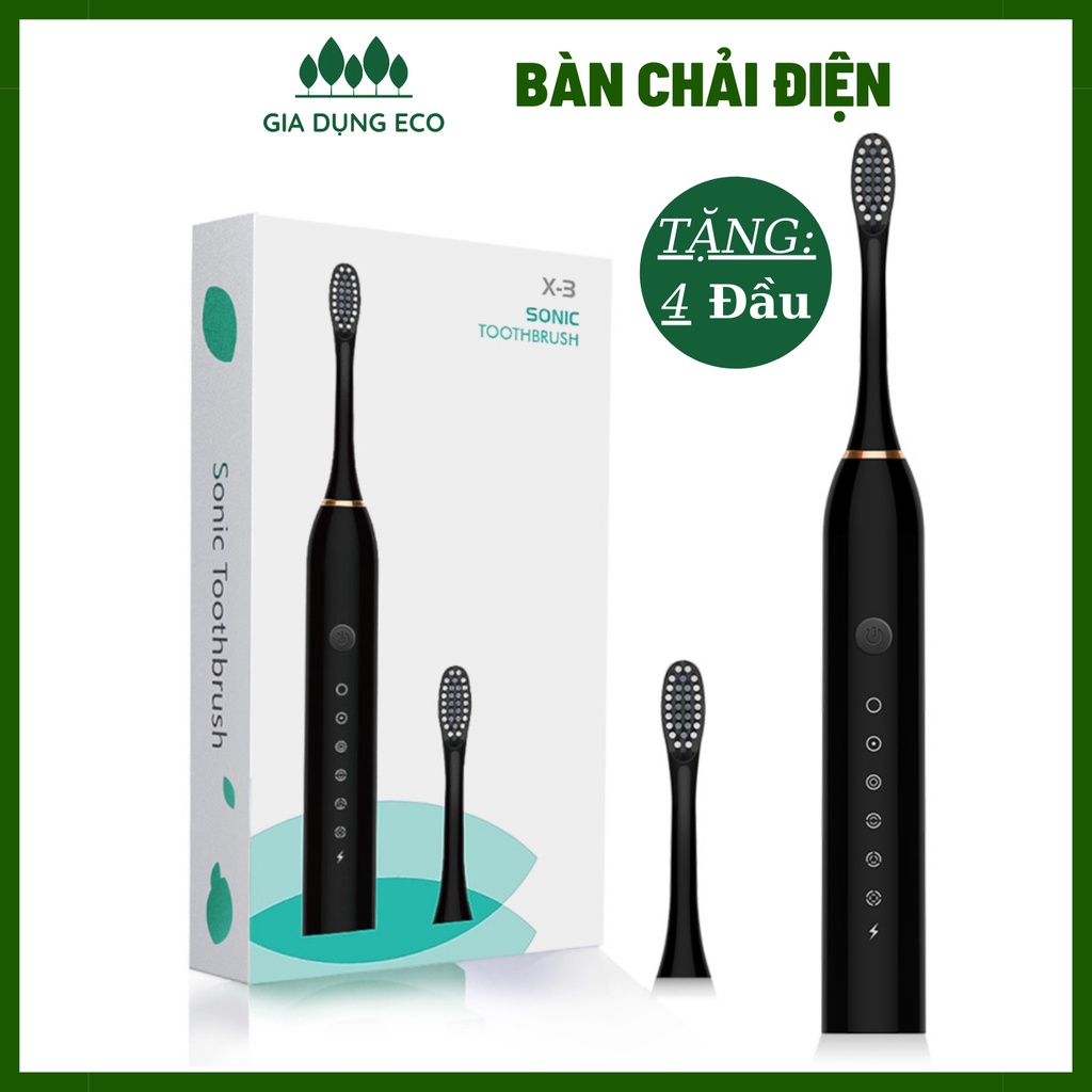 Bàn Chải Điện Tự Động Bàn Chải Đánh Răng Điện SONIC X3 - Hàng Nội Địa Trung Cao Cấp