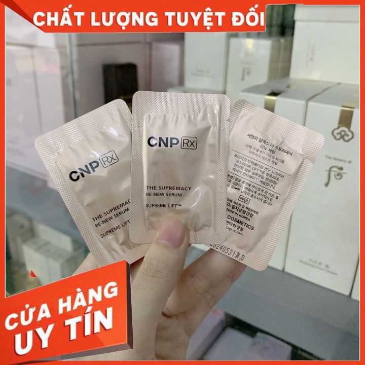 1 gói serum tái tạo da,trẻ hóa da CNP The Supremacy Re-new Serum Supreme Lift