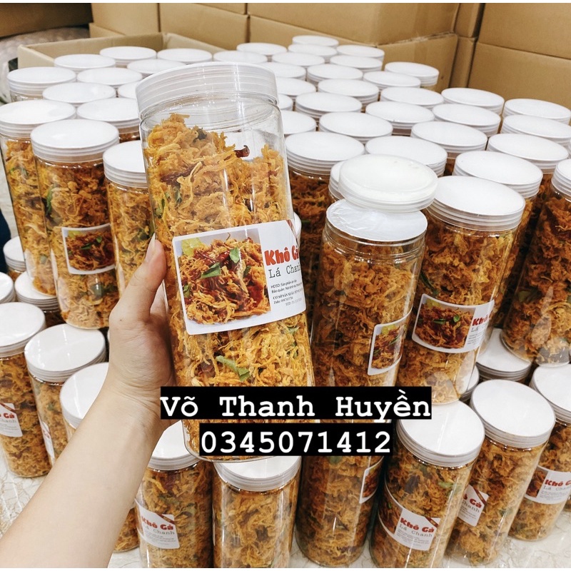 Combo 1kg (2 gói) khô gà lá chanh thơm ngon