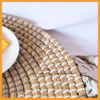 Đĩa cói - thân thiện môi trường - trang trí nhà xinh - handicraft shop