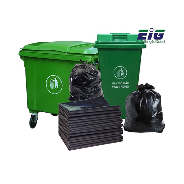 2 KG Túi Đen Đựng Rác Công Nghiệp Chuyên Dùng Công Ty Khách Sạn Nhà Hàng Túi Không Quai Siêu Dai