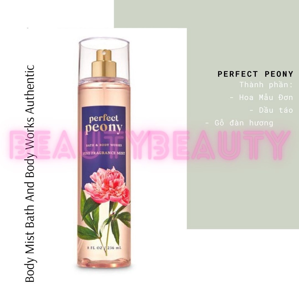 🎀 Xịt thơm toàn thân Bath & Body Work Peony