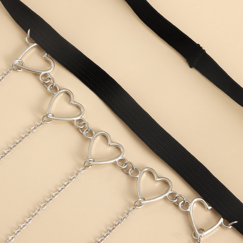 Dây Đeo Đùi Dạng Chuỗi Tua Rua Hình Ngôi Sao / Trái Tim Lấp Lánh Phong Cách Gothic Thời Trang Đi Biển