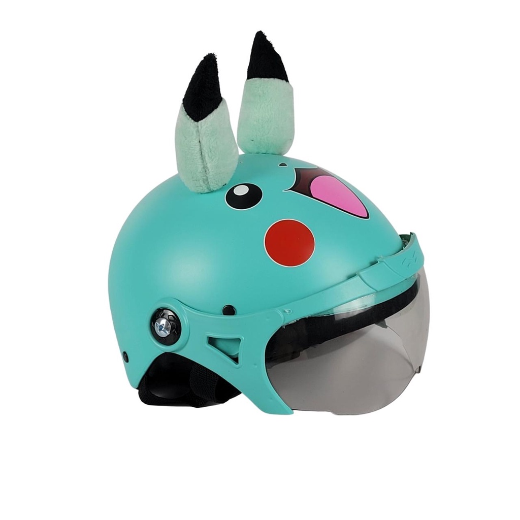 MŨ BẢO HIỂM TRẺ EM PIKACHU 8 MÀU CÓ KÍNH-AN TOÀN-ĐẠT CHUẨN ( &lt;8 Tuổi )