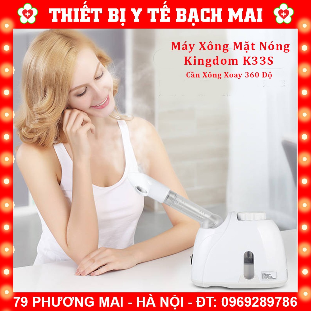 Máy Xông Hơi Mặt Kingdomcares K33s [Xoay 360 Độ]