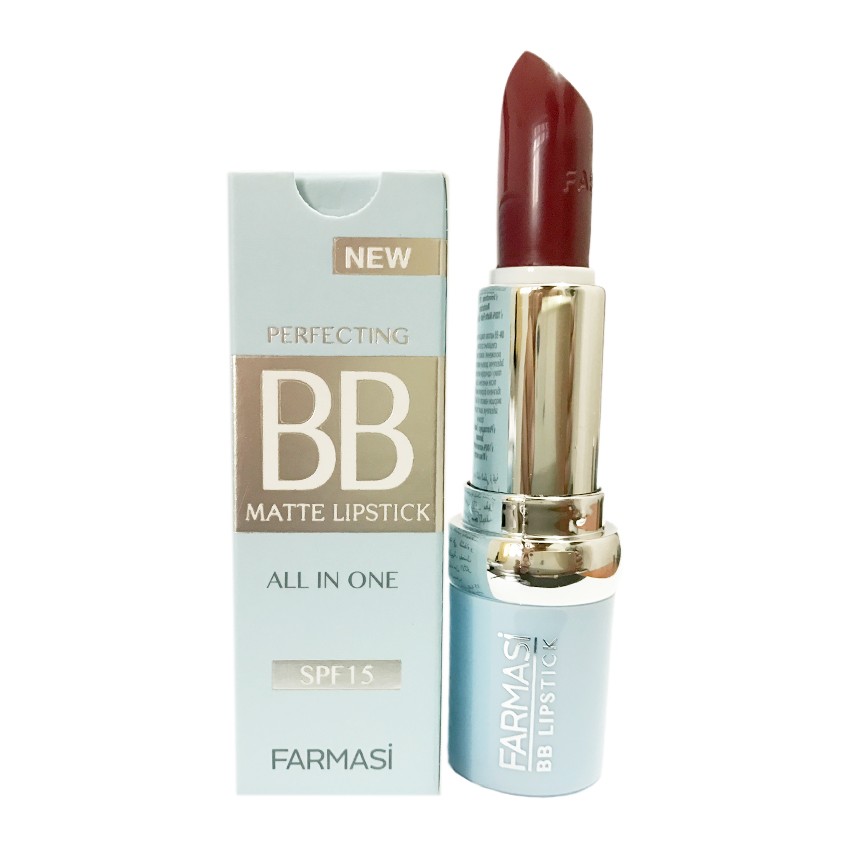 Son BB matte dưỡng môi khô, bảo vệ môi chống nắng SPF15 Farmasi 06 4gr