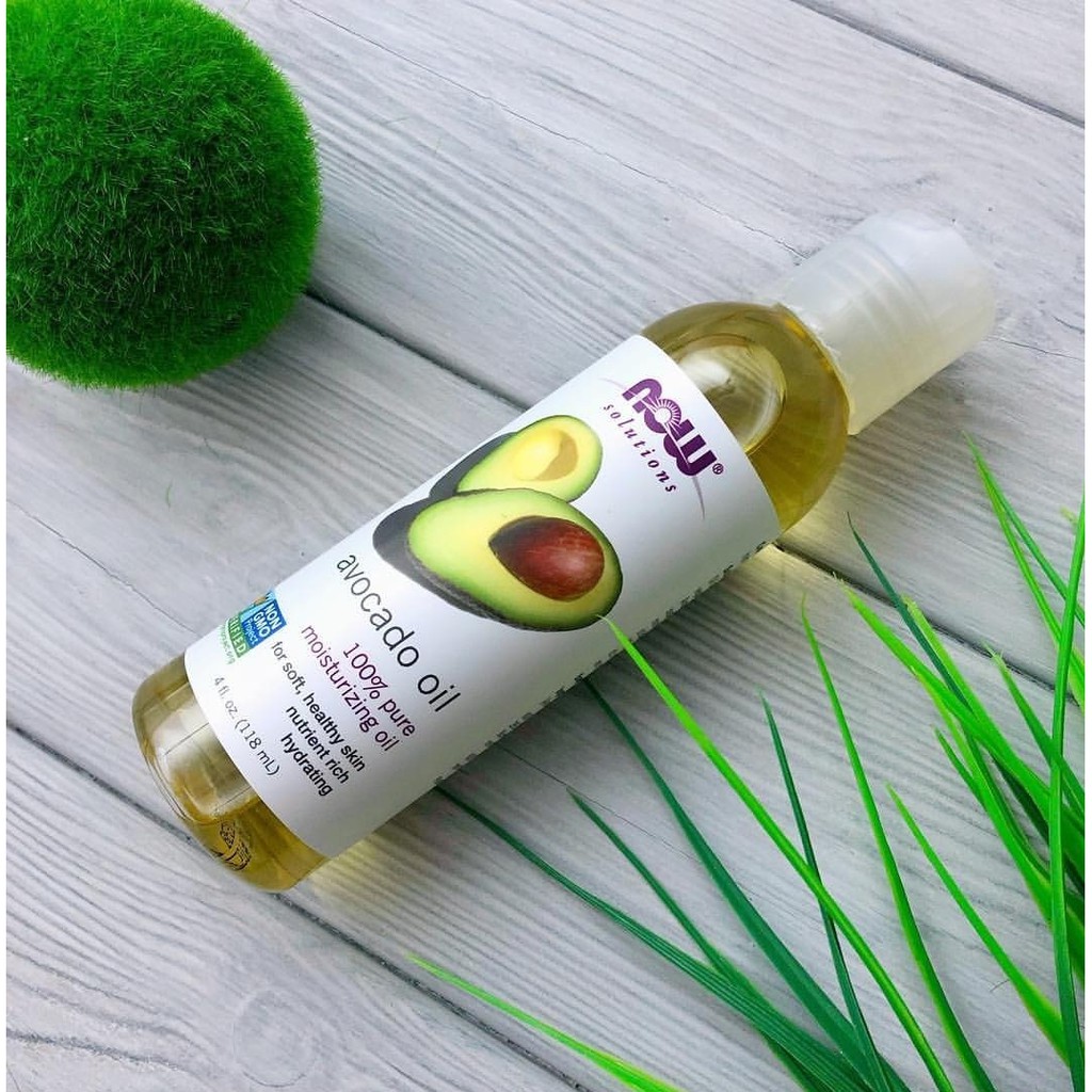 Dầu bơ dưỡng ẩm, massage - NOW Solutions Avocado Oil, 118ml