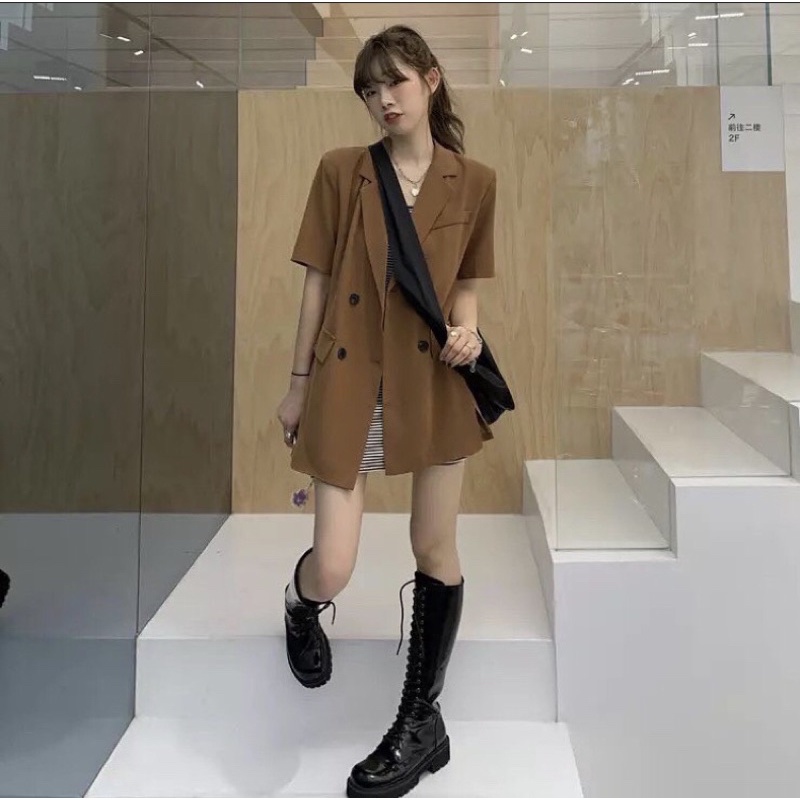 Áo khoác blazer ngắn tay