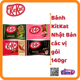 (Nhiều vị) Bánh Chocolate KitKat các vị gói 140gr