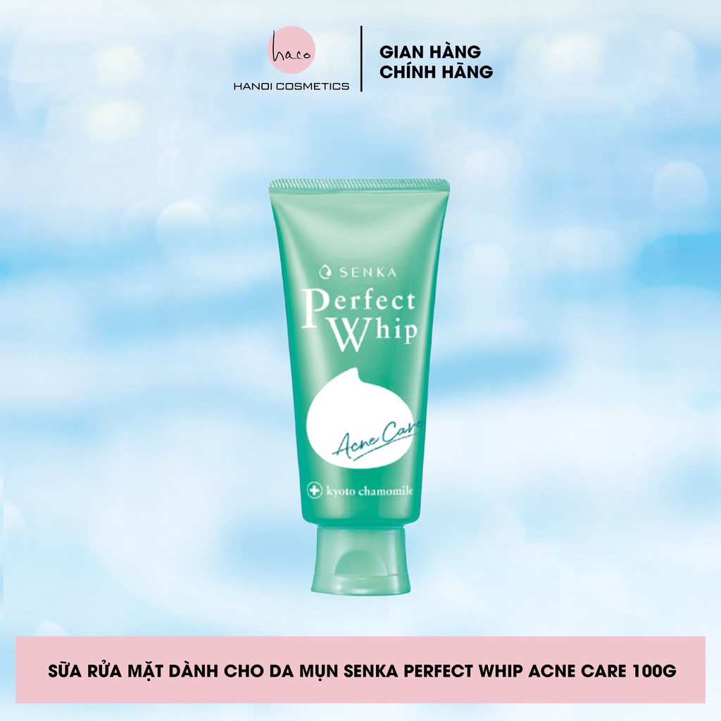 Sữa rửa mặt dành cho da mụn Senka Perfect Whip Acne Care 100g