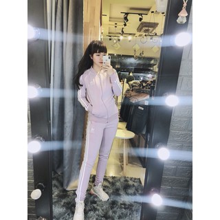 [Vải cực xịn - Full tag code] Bộ thể thao adidas nữ - tím