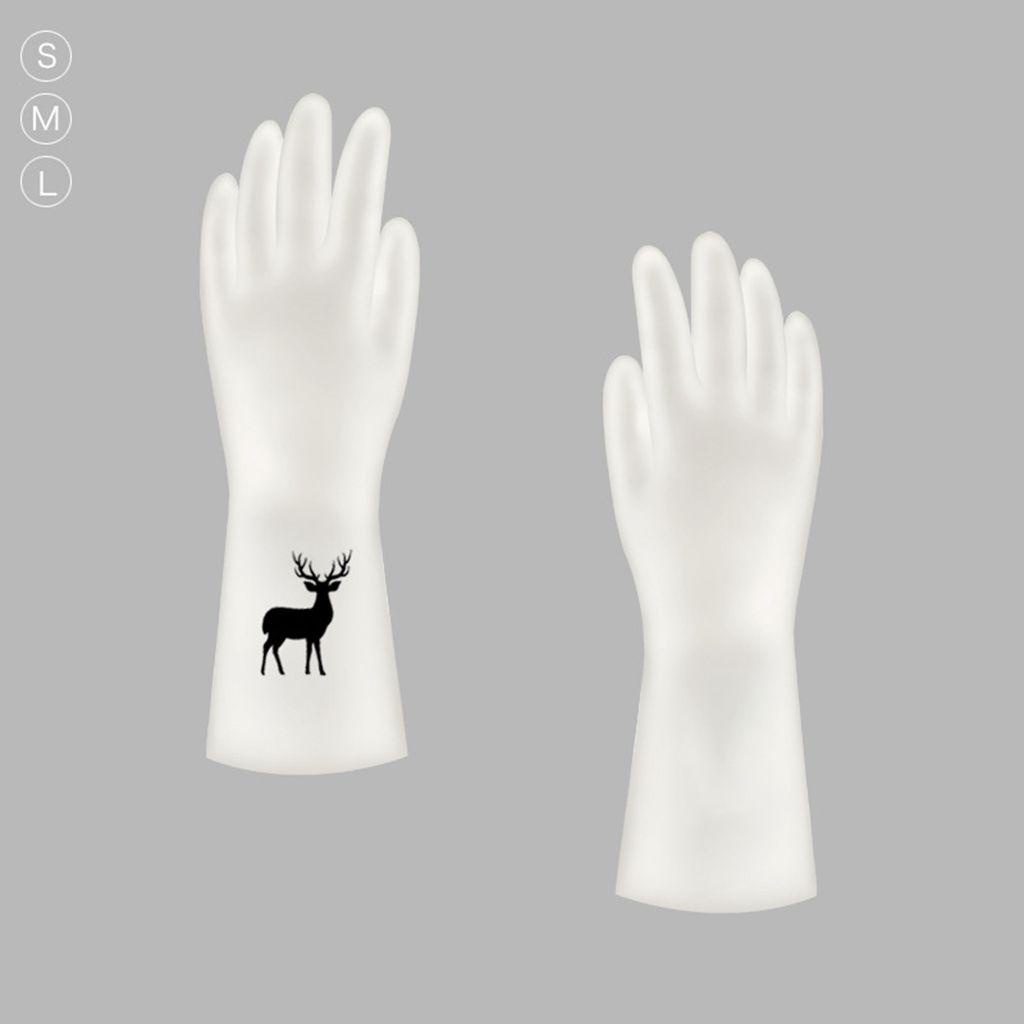 1 Đôi Găng Tay Rửa Chén Bằng PVC Chống Trượt Đơn Giản