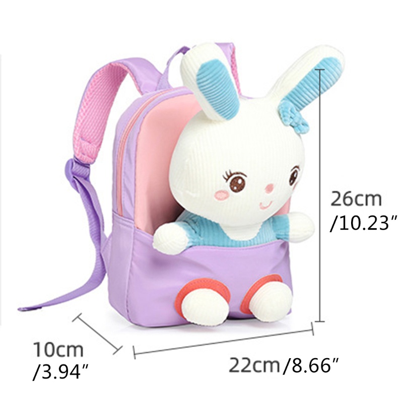 Ba Lô Đi Học Mini Hình Thỏ Bunny Dễ Thương Cho Bé Gái