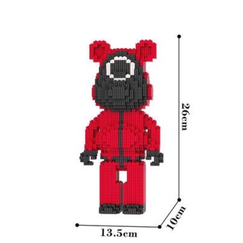 Mô Hình Lắp Ráp Lego 3D BEARBRICK SQUID GAME - BST Bearbrick