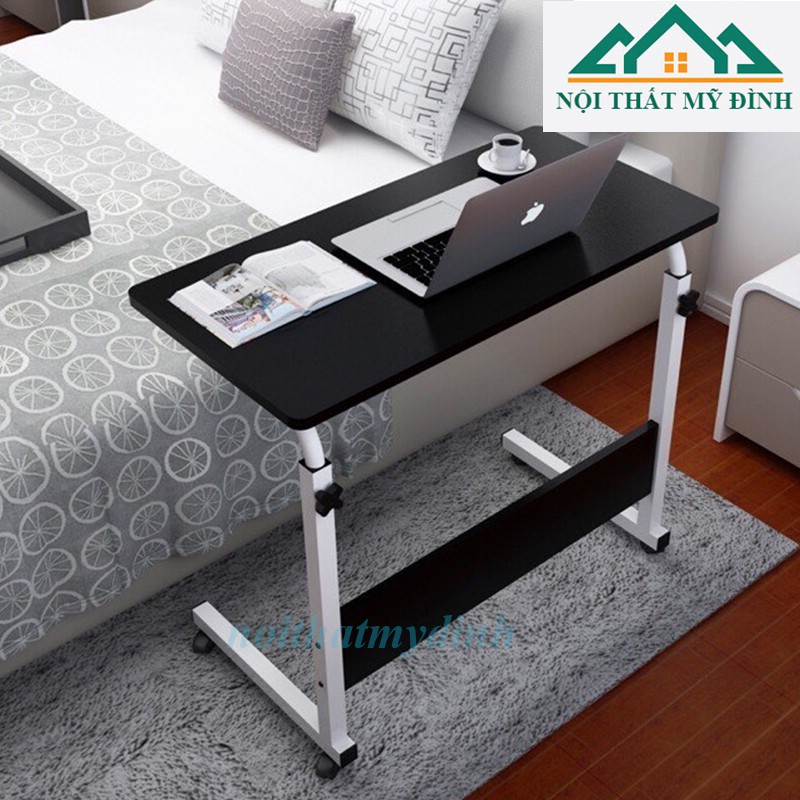 Bàn làm việc đa năng nâng hạ có bánh xe di chuyển linh hoạt, mặt bo góc an toàn, định vị lỗ rất dễ lắp đặt. | BigBuy360 - bigbuy360.vn