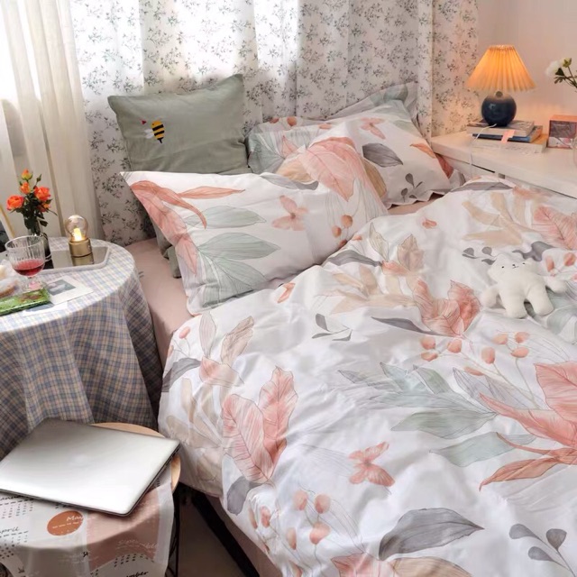 Set Chăn Ga Lá Thu Nhẹ Nhàng Cotton Poly Chuẩn Hàng Xuất Nhật (Shinbedding.shop)