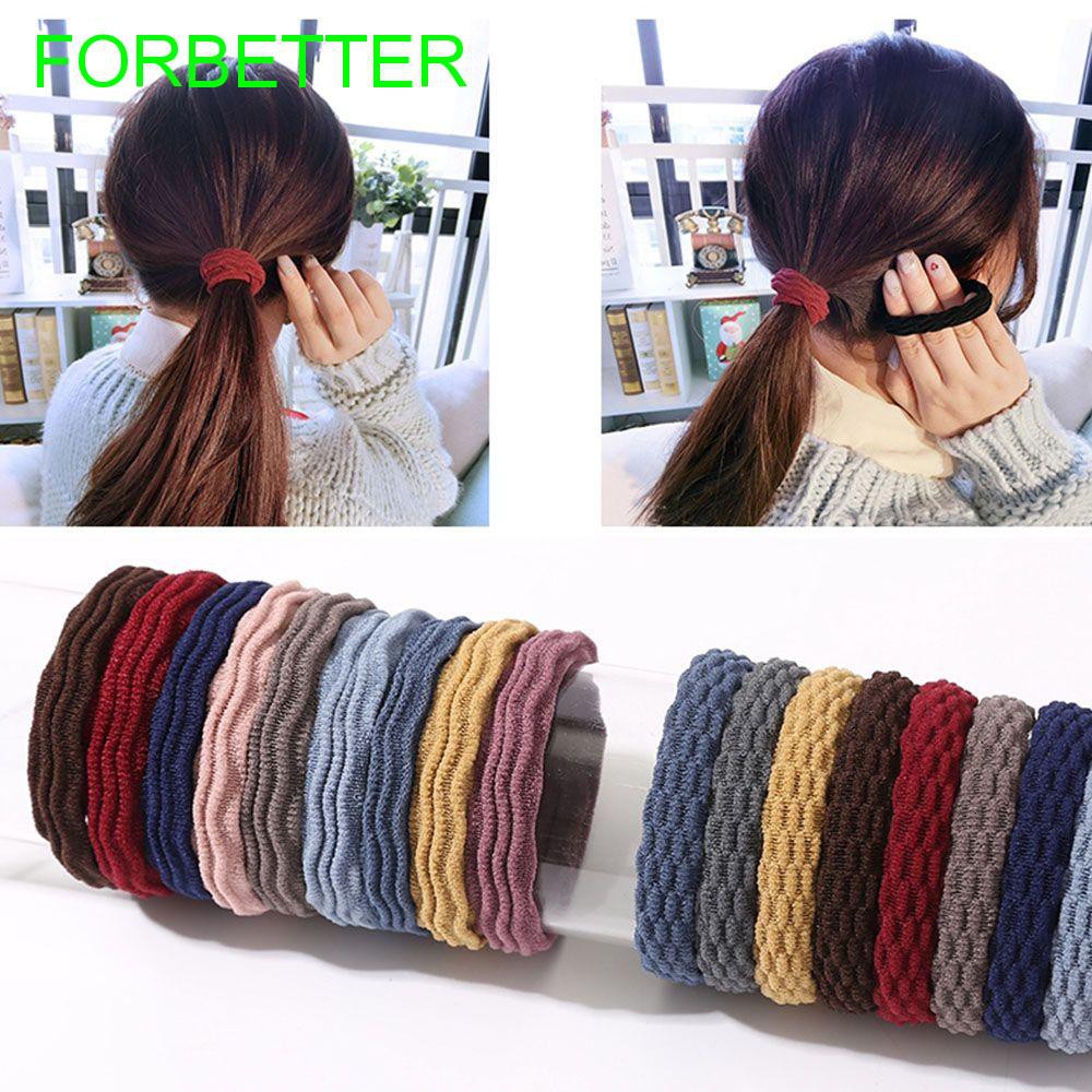 5pcs Korean Style Hair Accessories Headwear Seamless Hair Ties