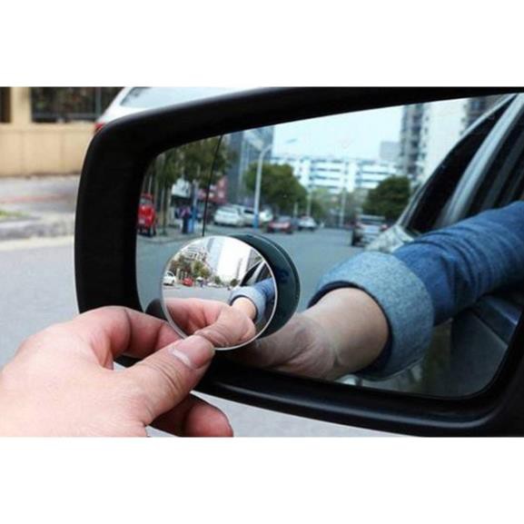 Cặp 2 Gương cầu lồi, Gương tròn cầu lồi 360 độ góc rộng gắn gương chiếu hậu ô tô,xe máy, gương cầu lồi cho xe ô tô