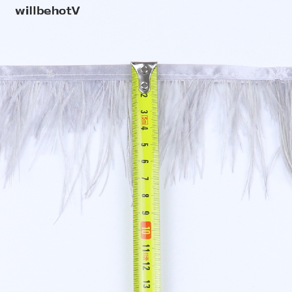 Dây Ruy Băng Lông Đà Điểu Dài 1m 6-8Cm Dùng Trang Trí Đầm DIY