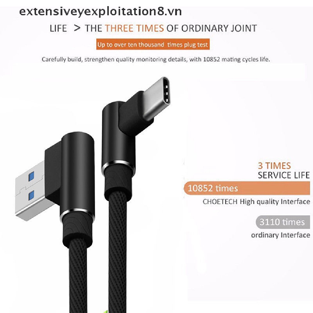 Dây cáp sạc / truyền dữ liệu đầu USB góc phải 90 độ thích hợp cho IOS / Micro USB