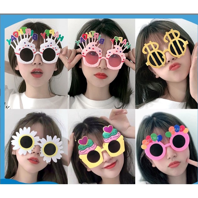 Kính mắt Happy Birthday dùng cho tiệc sinh nhật, phụ kiện sinh nhật, party Fubao Store