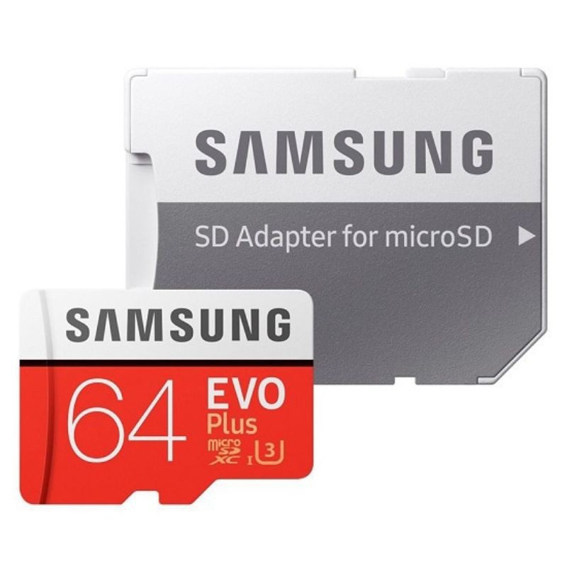 Thẻ Nhớ Micro SDXC Samsung Evo Plus 64GB Class 10 - 100MB/s (Kèm Adapter)