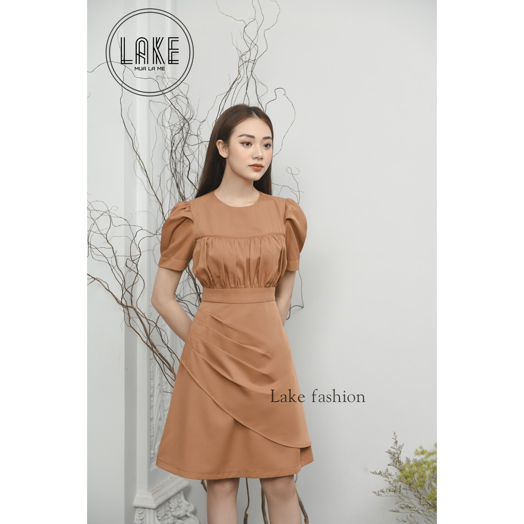 [Mã FAGREEN1505 giảm tới 30K đơn 99K] Váy, đầm dáng xòe tay bồng thắt eo | BigBuy360 - bigbuy360.vn