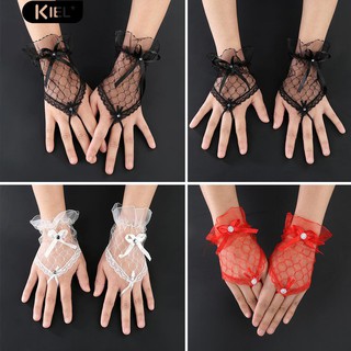 Đôi găng tay ren xỏ ngón thiết kế thời trang cho cô dâu