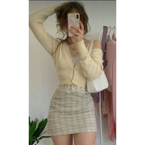 2hand Cardigan, áo lưới crochet phong cách fairy