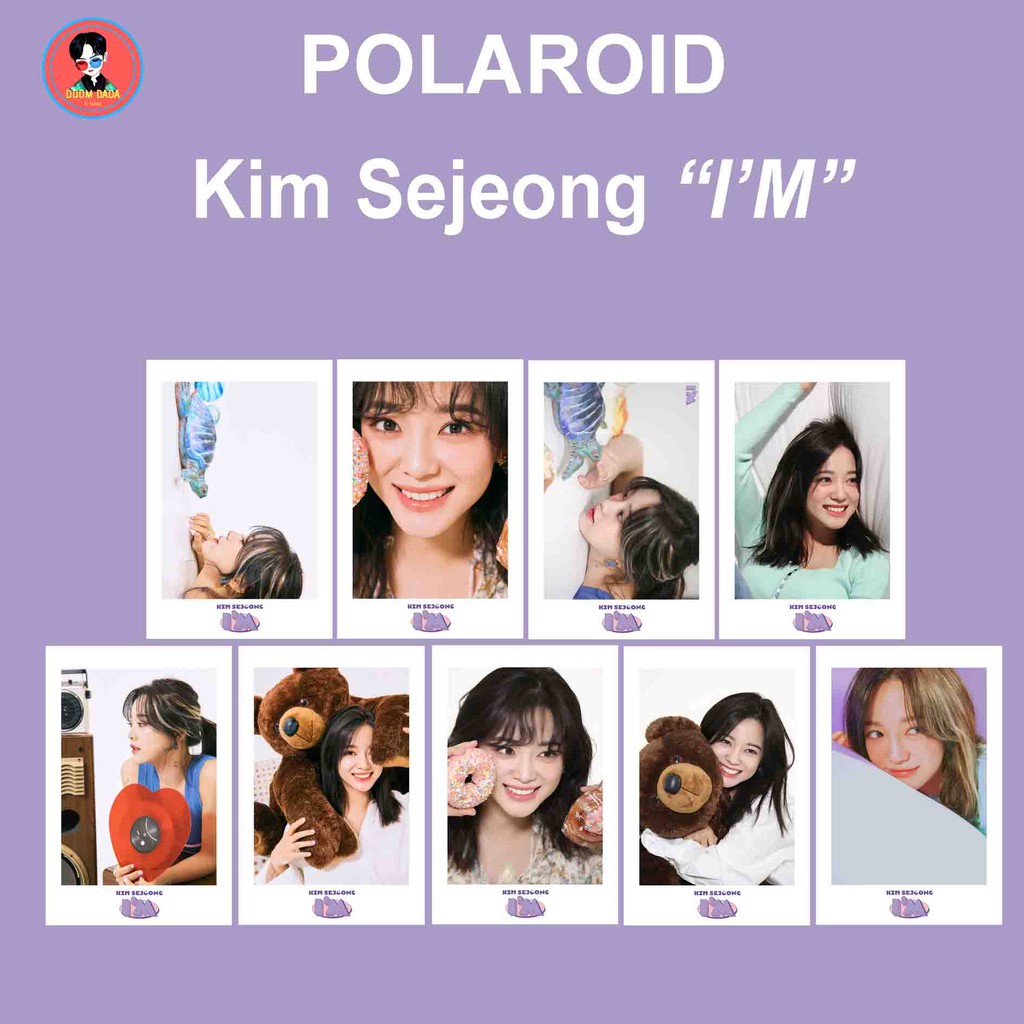 Ảnh Polaroid Kim Sejeong I 'M - Warning / Photocard Kim Sejeong KPOP