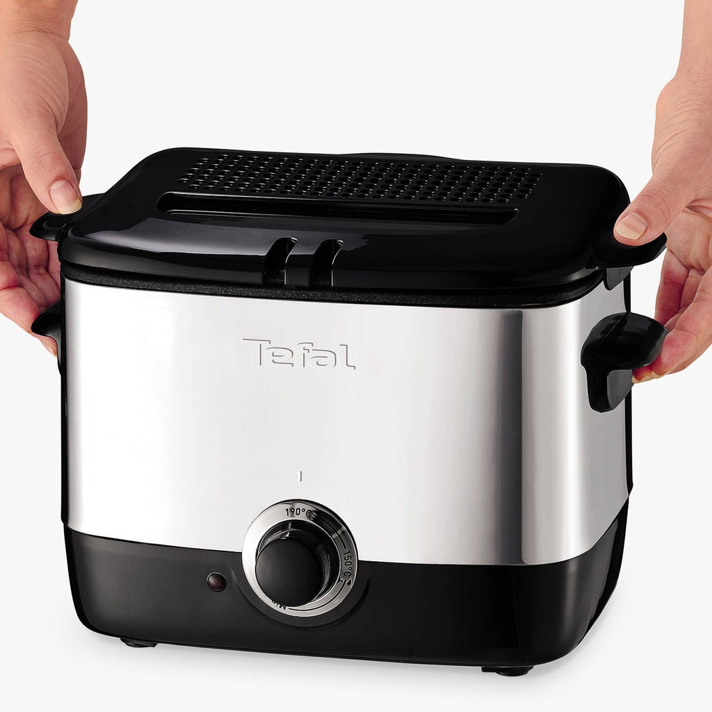 Tefal FF2200 Nồi chiên sâu không dính có giỏ (1.0L) Dầu / 600g (Thực phẩm) Thép không gỉ 1000W