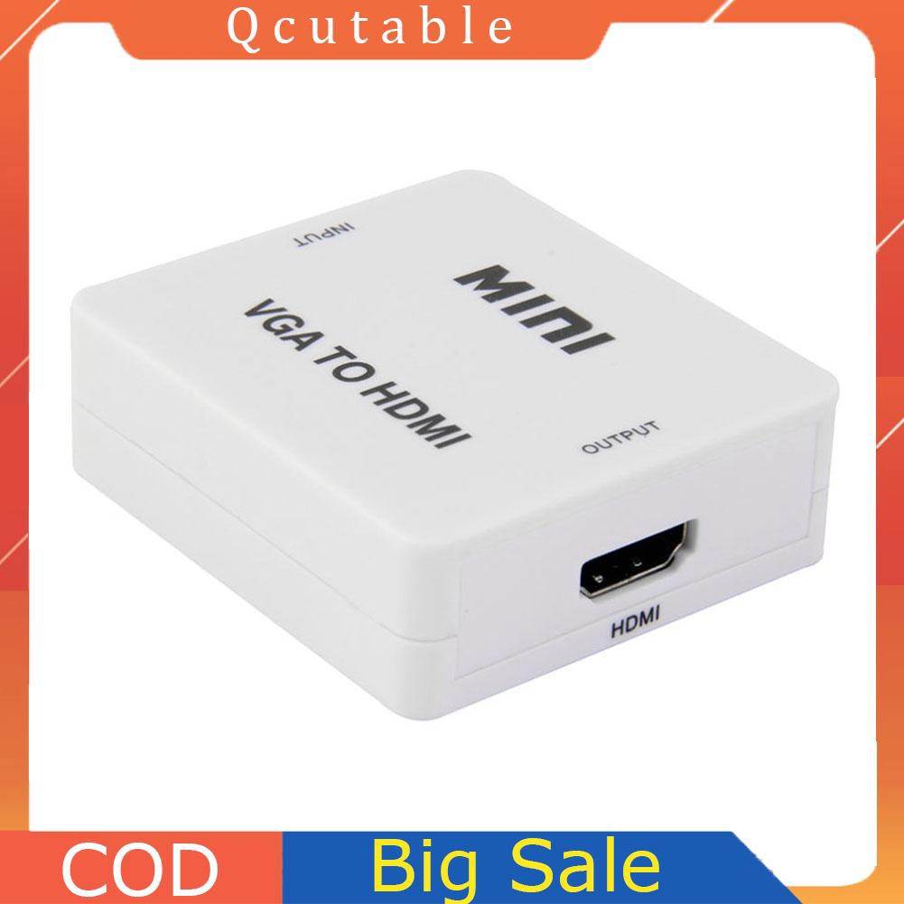 Bộ Chuyển Đổi Mini Hd 1080p Audio Vga Sang Hdmi Hd Hdtv Video