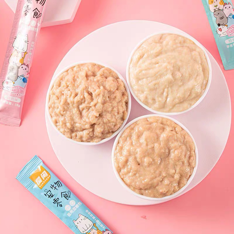 Súp thưởng cho mèo Shizuka thanh 15g, thức ăn tăng cân mập mèo con lớn nhỏ Con Mèo Xiêm