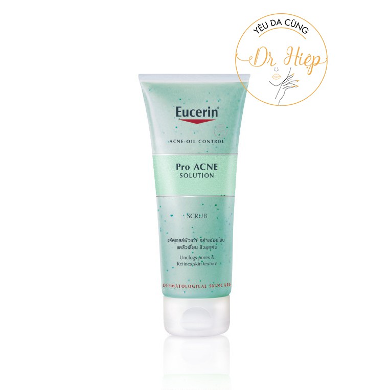 Tẩy tế bào chết cho da mụn EUCERIN ProAcne Solution Scrub 100ml