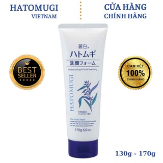 Sữa Rửa Mặt Dưỡng Ẩm, Trắng Da, Ngừa Mụn, Dành Cho Da Nhạy Cảm, Da Dầu Chiết Xuất Ý Dĩ Hatomugi nội địa Nhật Bản
