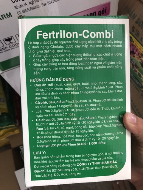 Phân bón lá trung vi lượng FETRILON-COMBI (25g/1gói nhập khẩu Đức)