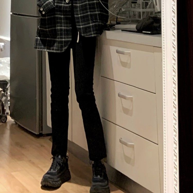 Xiaozhainv Quần jean dài Xiaozhainv lưng cao dáng ôm ống loe kiểu vintage cá tính cho nữ