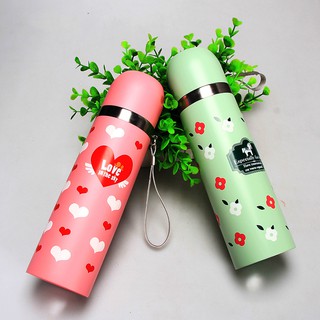 Bình giữ nhiệt inox nắp tròn dễ thương 2019 500ml