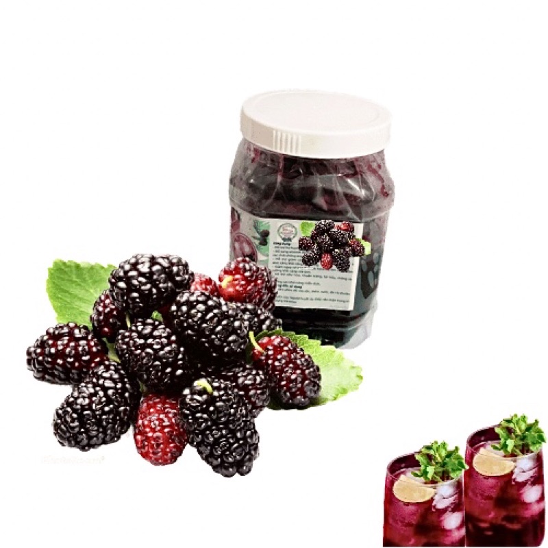 Siro dâu tằm ngâm đường chua ngọt hủ 1kg