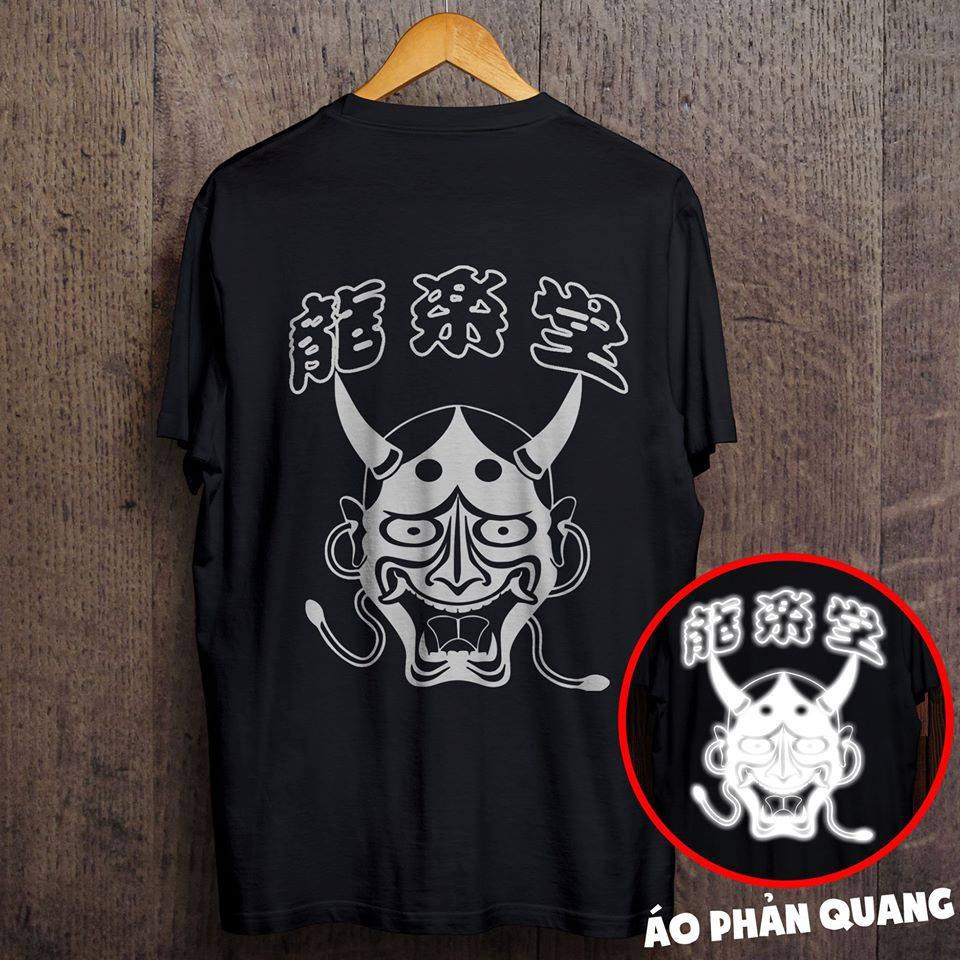 Áo phông phản quang một màu Mặt quỷ,form rộng tay lỡ chất Cotton freesize cho nam và nữ MODY