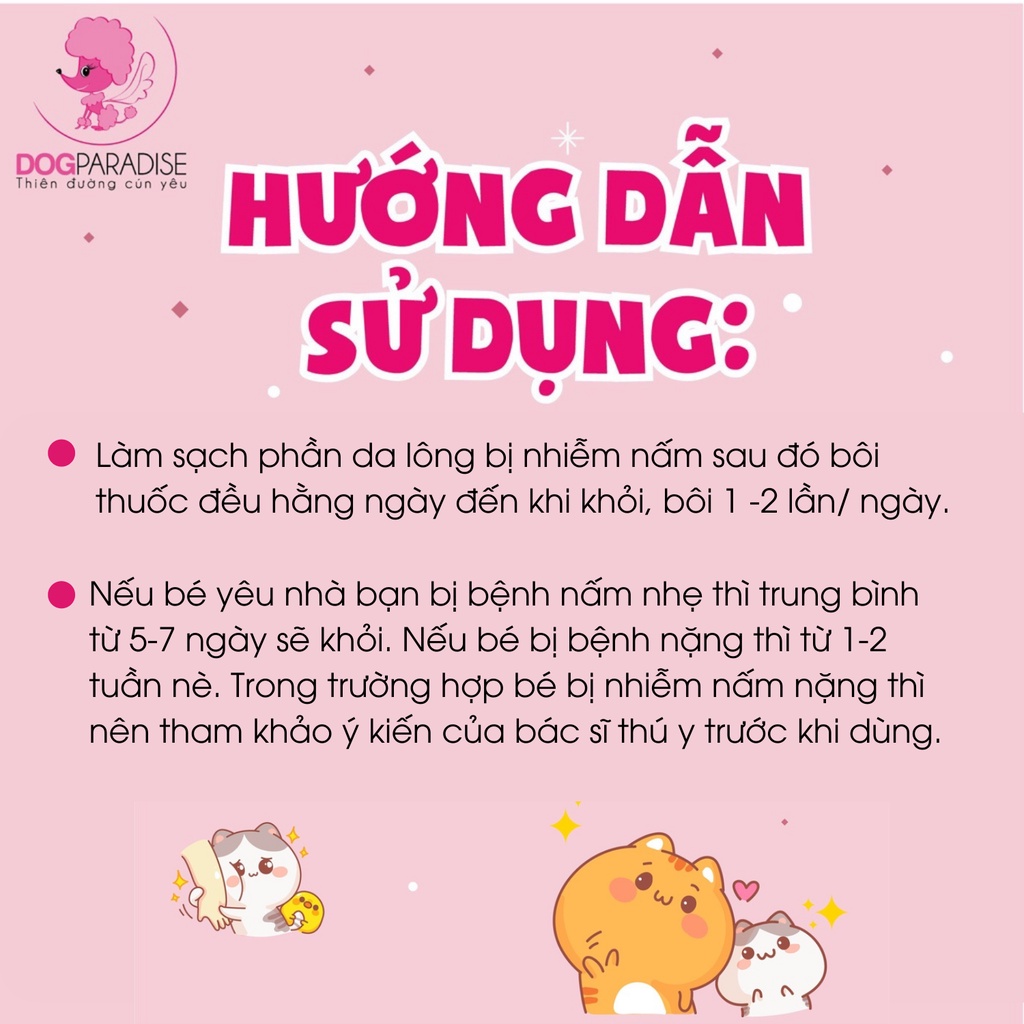 Dung dịch tr.ị nấm cho mèo Flucasol chai 5ml - Dog Paradise