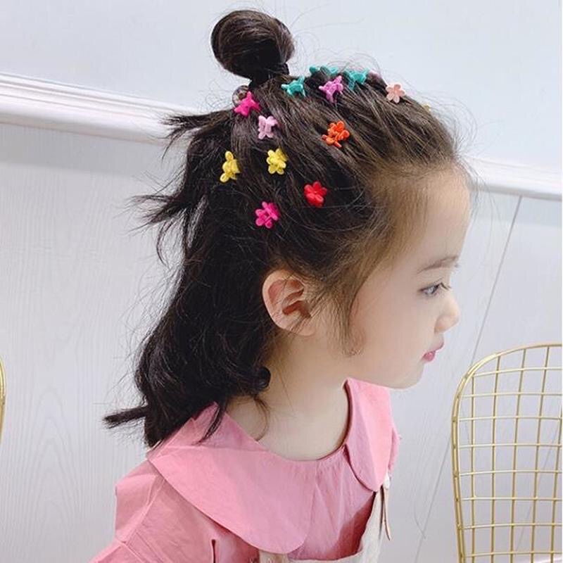 Một chiếc Kẹp tóc Hình Hoa Mini Dễ Thương Xinh Xắn Phong Cách Hàn Quốc kidamo