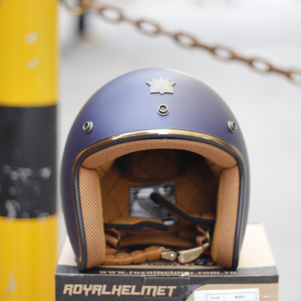 Mũ bảo hiểm Royal M20C xanh mực nhám