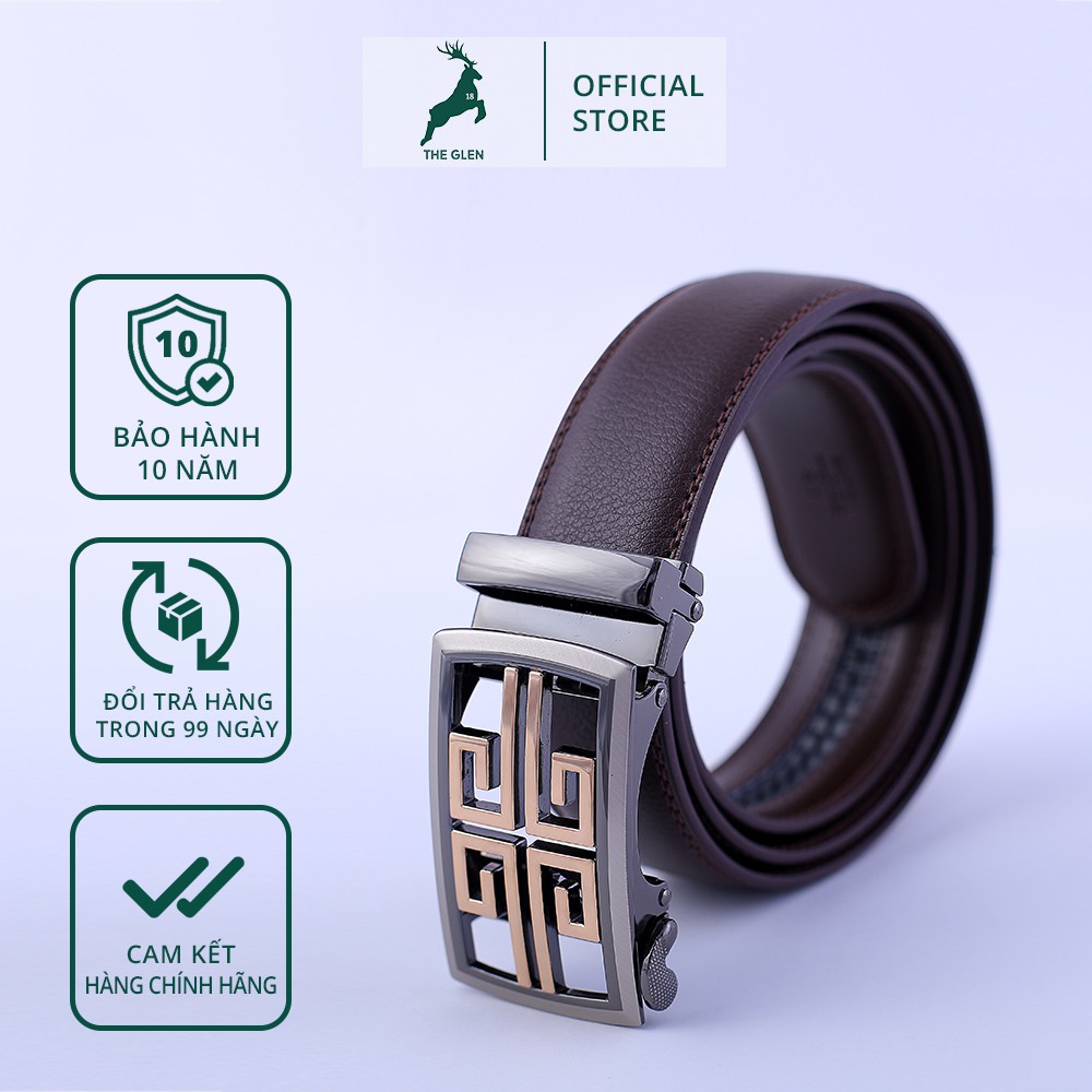 Thắt lưng nam thời trang hàn quốc - Dây lưng nam cao cấp 2021 da PU bảo hành 10 năm THE GLEN TG101