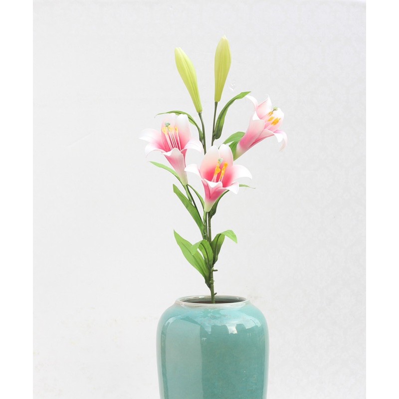 Hoa loa kèn ( huệ tây)  4 bông pu cao cấp- Hoa Giả
