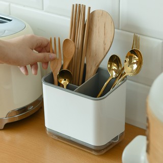 Ống nhựa đựng đũa muỗng ráo nước